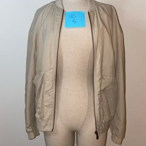 Cute bomber jacket with design in the back
